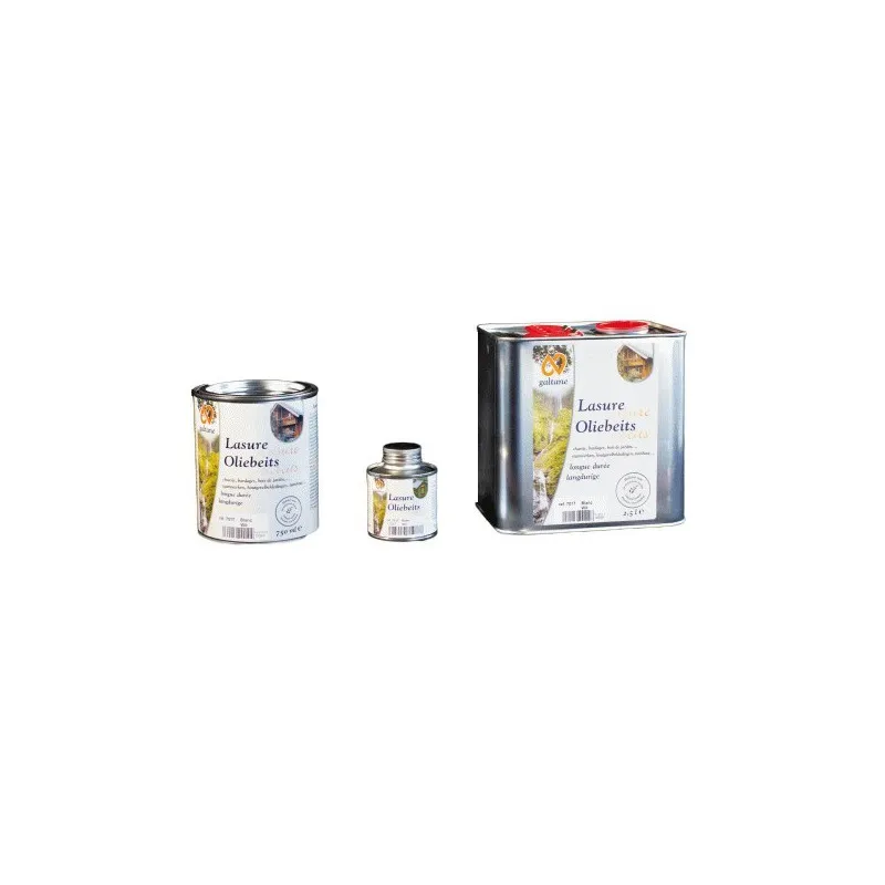 Lasure Gris Clair Écologique Protectrice pour Boiseries, Galtane