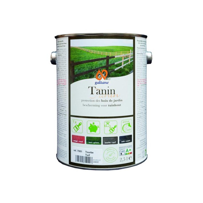 Tanin noir solution monocouche pour bois extérieur brut jardin palissade...
