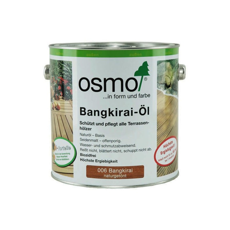 Huile naturelle écologique pour terrasses en bois Osmo