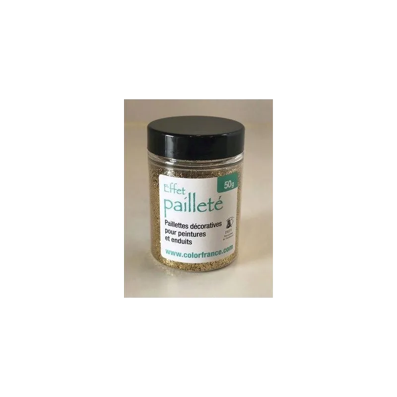Paillettes Dorées pour enduits d'argile, chaux ou peinture