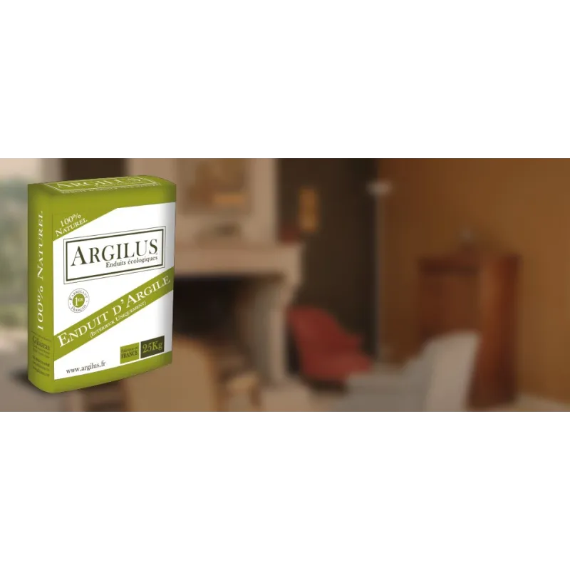 Enduit de finition Argilus Blanc 25 kg - finition naturelle à l'argile