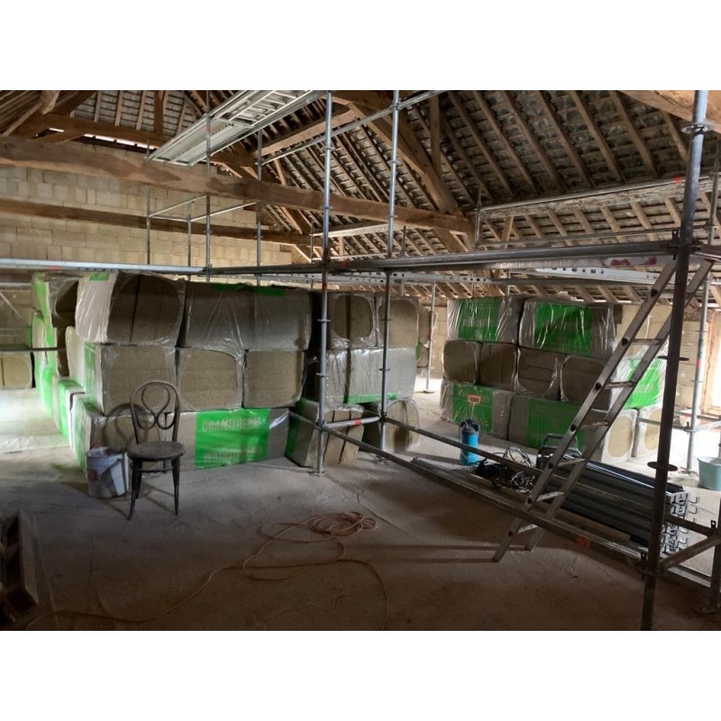 Isolant nature biosourcé écologique Gramitherm 100mm Isolant Herbe des prés