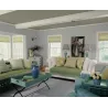 Bleu Campanule Peinture écologique naturelle biosourcée Mat Lavable Galtane salon séjour
