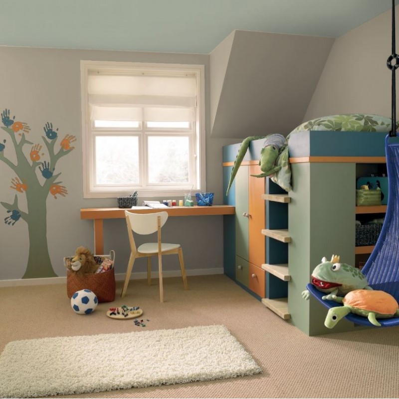 Champignon Peinture Murale Mat Lavable écologique naturelle biosourcée Galtane Syl In chambre d'enfant