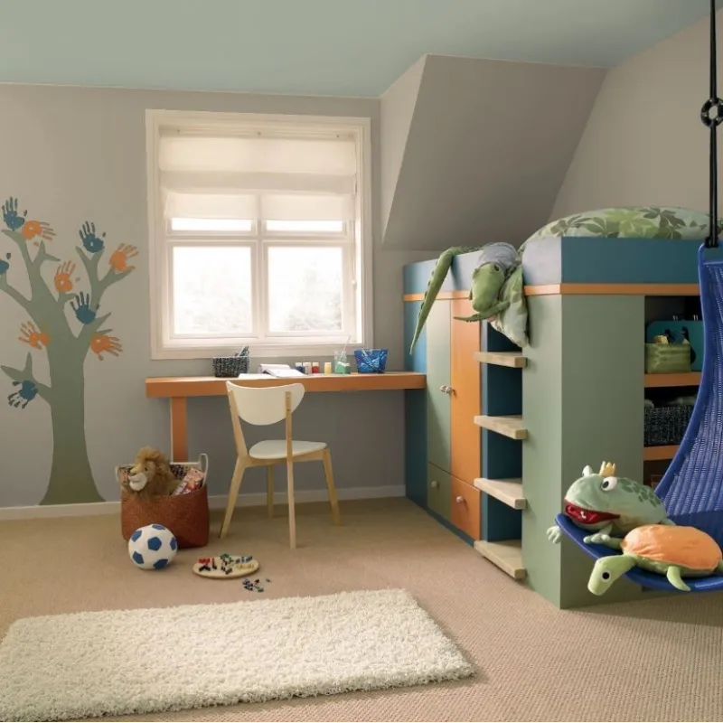 Champignon Peinture Murale Mat Lavable écologique naturelle biosourcée Galtane Syl In chambre d'enfant