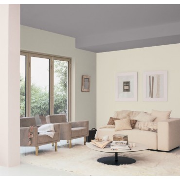 Ciel Rosé Peinture écologique Mat Lavable Galtane salon séjour salle à manger