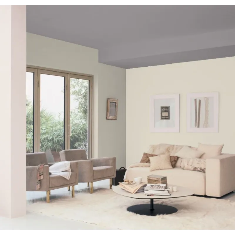 Ciel Rosé Peinture écologique Mat Lavable Galtane salon séjour salle à manger