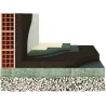 Panneau 30mm de liège expansé naturel pour isolation thermique et phonique