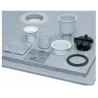 Bonde verticale d'évacuation pour sol PVC 115 x 115mm