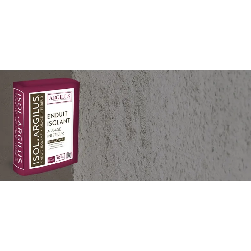 Isol Argilus Chaux Argile Perlite sac de 10 Kg isolation naturelle écologique