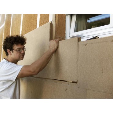 Protect L Dry 180mm Bords Droits 1200 x 400 pour l'isolation thermique par l'extérieur ou l'intérieur, support d'enduit