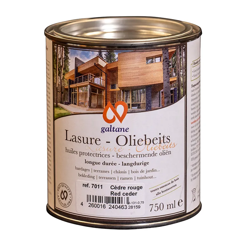 Lasure Oxyde Vert Écologique Protectrice pour Boiseries, Galtane