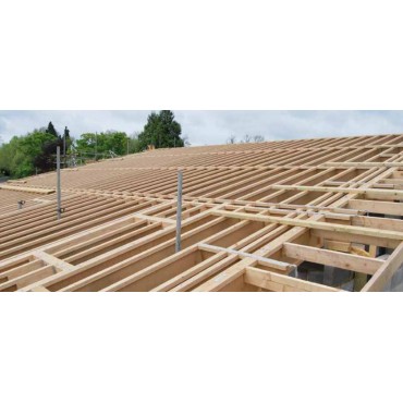 Rampant en poutre i steico joist la maison éco naturelle