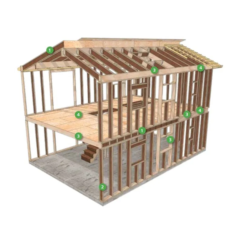 Structure maison ossature bois Steico Joist la maison éco naturelle
