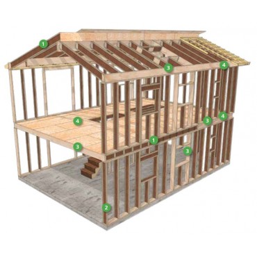 structure maison ossature bois poutre i steico joist