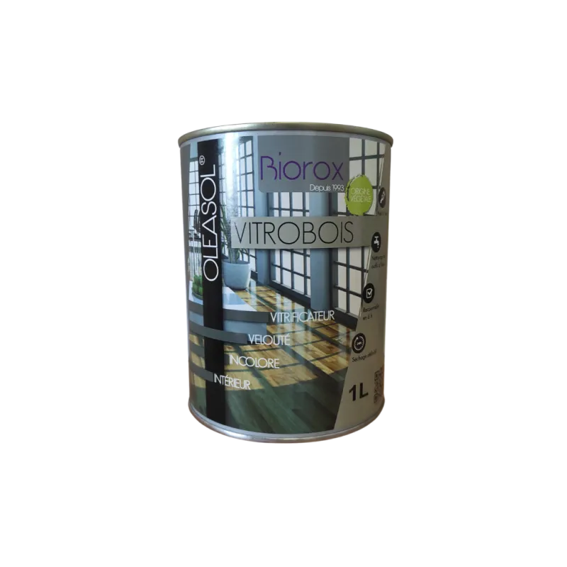 Vitrificateur Satiné Brillant Parquet, Incolore , Oléasol Vitrobois Biorox