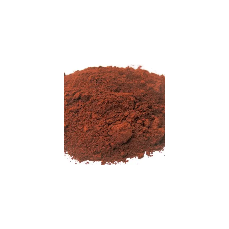 Rouge de Pouzolle pigment naturel minéral en poudre