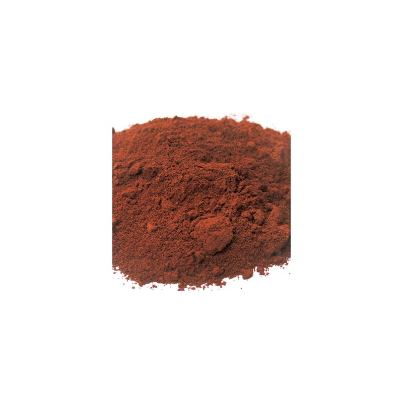 Rouge de Pouzolle pigment naturel minéral en poudre