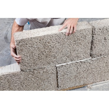 Blocs de chanvre 20cm naturel écologique biosourcé isolation intérieure extérieure sols cloisons séparatives