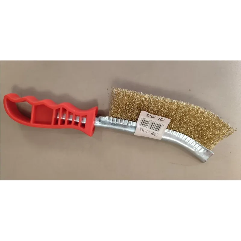 Brosse métal convexe pour nettoyer le fer et la fonte