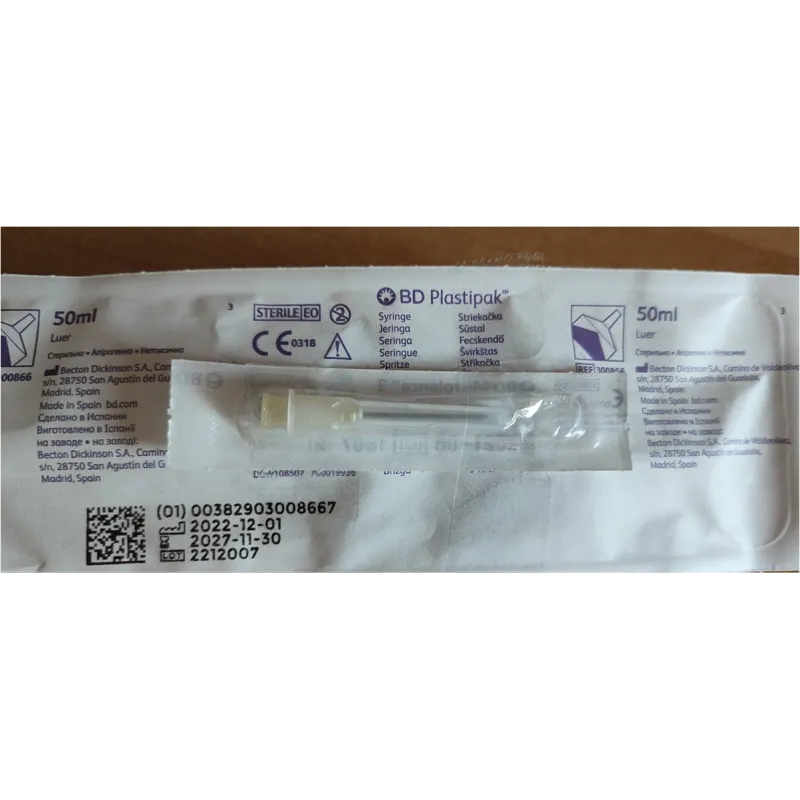 Seringue 60 ml + aiguille