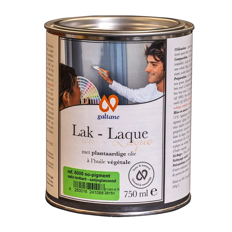 Laque satinée brillant incolore Galtane