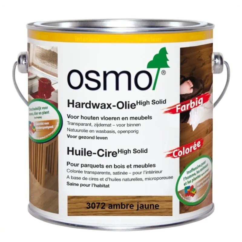 Huile Cire colorée ambre miel