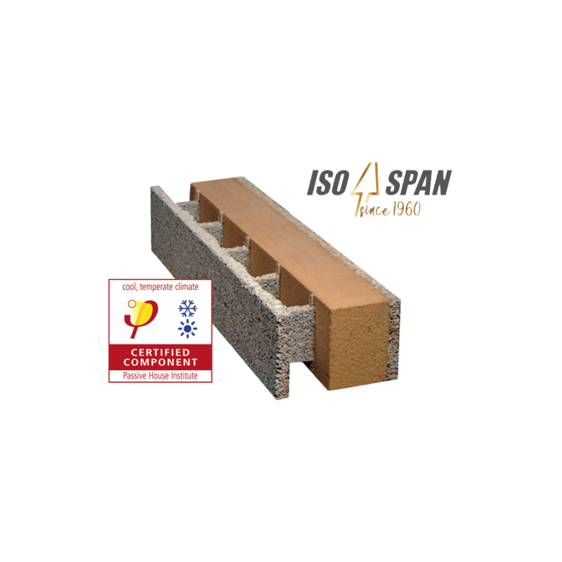 Isospan bloc à bancher fibre de bois et ciment