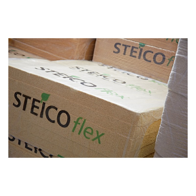 Isolant thermique et acoustique naturel écologique biosourcé fibre de bois Steico Flex