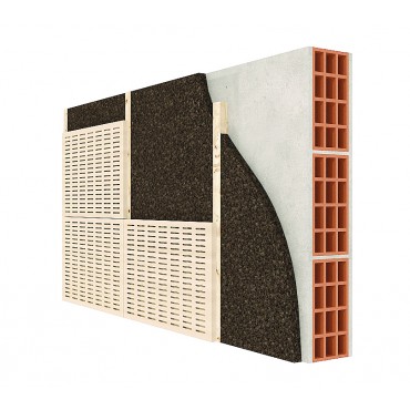 Isolant Liège 10mm en façade isolation thermique par l'extérieur