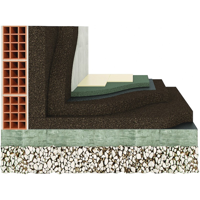 Isolant Liège 10mm en façade isolation thermique par l'extérieur