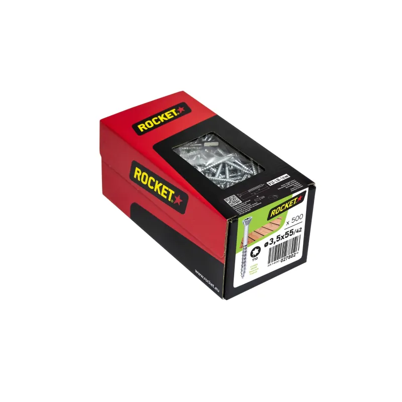 Vis parquet Rocket zingué 3,5x35 boite de 500 vis
