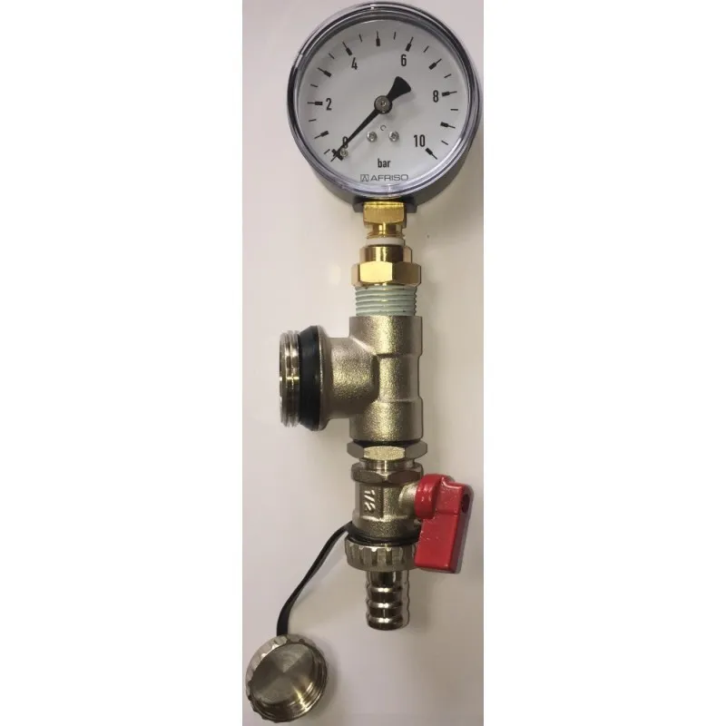 CALEOSOL Manomètre avec raccord pour nourrice Caléosol uniquement