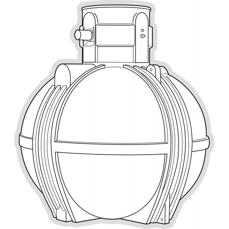 Cuve à enterrer de récupération d'eau de pluie Ecociter