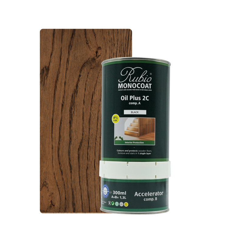Oil+2C Black (Noir) Rubio Monocoat