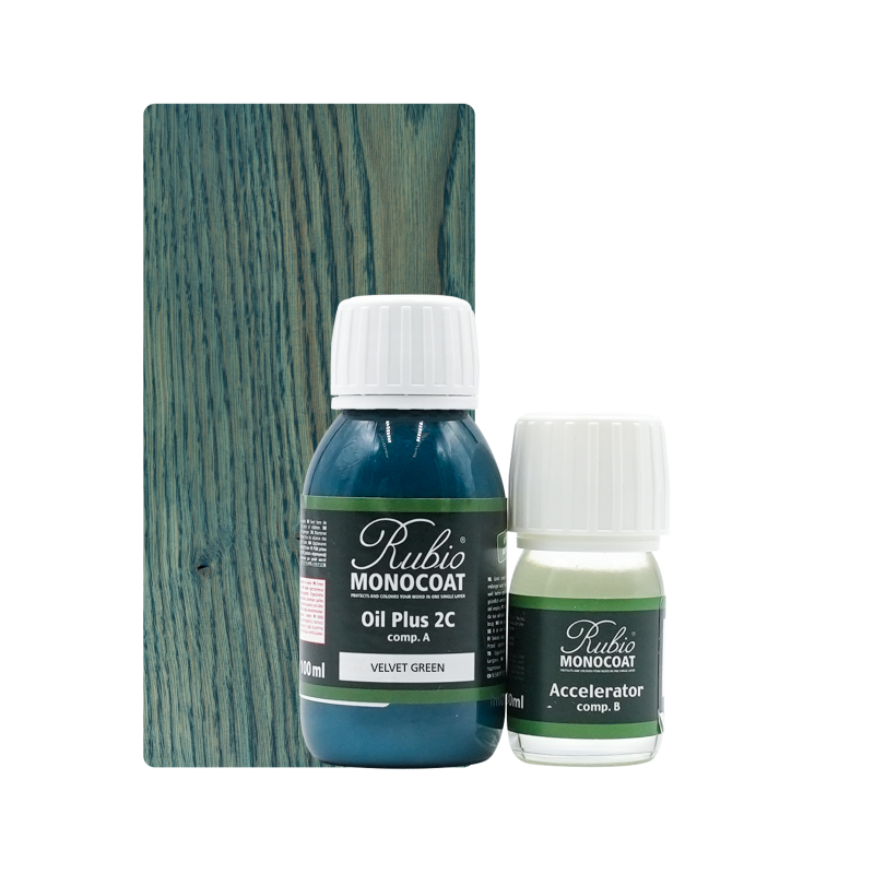 VELVET GREEN OIL+2C 100ML de Rubio Monocoat