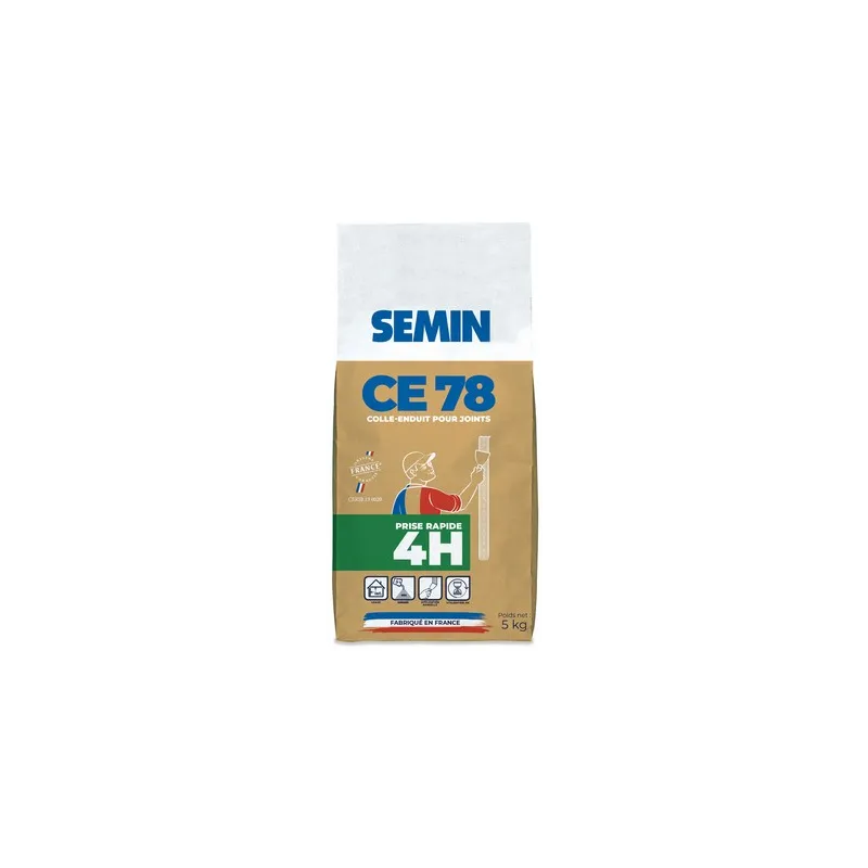 CE 78 Rapide 4H - Enduit pour joints de plaques de plâtre