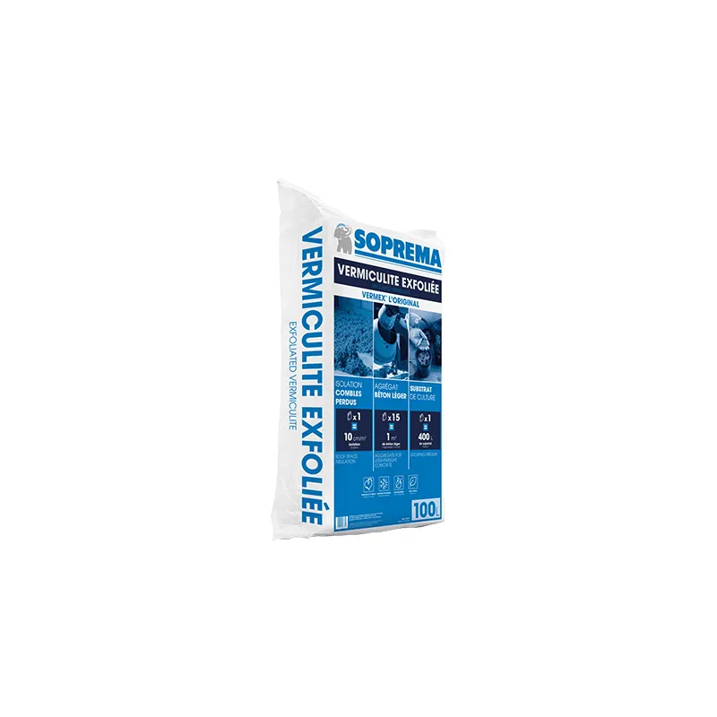 Vermex SOPREMA 100 L - Vermiculite exfoliée pour isolation
