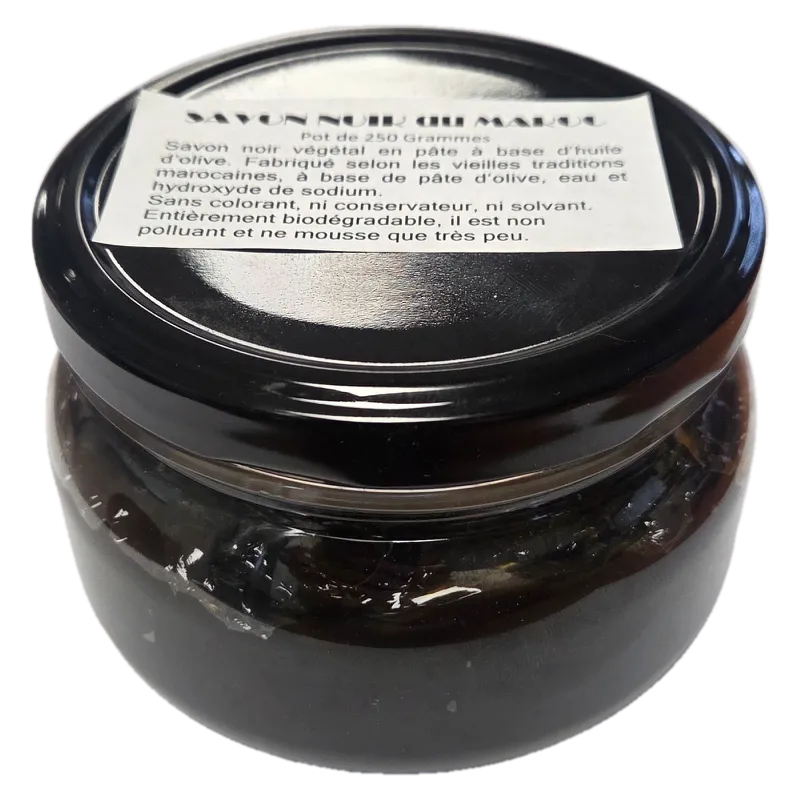 Savon noir pur du Maroc - Pâte à l'huile d'olive - 250 g